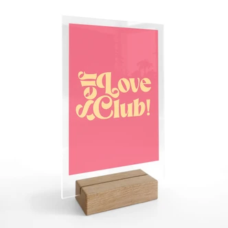 Self Love Club Roze tafelmiddenstuk - Prints by Ayleen 