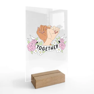 Tafelmiddenstuk Together Sisterhood Bloemenhanden 