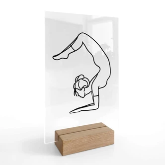 Decoro acrilico + supporto Yoga Skorpion  