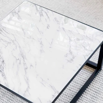 Glazen Tafelblad vierkant - Marble 04 - 60x60 cm 