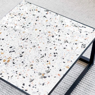Glazen Tafelblad Terrazzo 