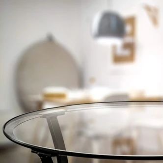 Glazen Tafelblad Rond - Transparant 