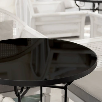 Glazen Tafelblad Zwart 