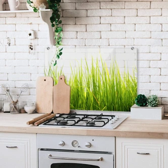 Pannello paraschizzi - Erba - trasparente Pannello paraschizzi - Erba - trasparente