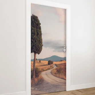 Cypress path door film - Colombo - Self-adhesive door decoration 