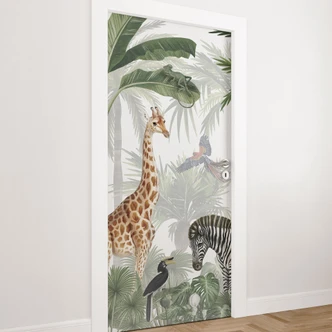 Jungle Jive door film - Kikki Belle - Self-adhesive door decoration Jungle Jive door film - Kikki Belle - Self-adhesive door decoration