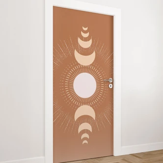 Door foil moon cycles sun and moon in harmony - KsanaKalpa - Self-adhesive door decoration Door foil moon cycles sun and moon in harmony - KsanaKalpa - Self-adhesive door decoration