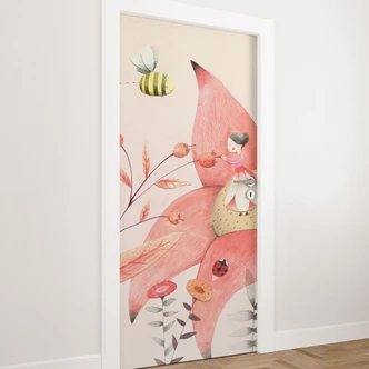 Door film for children's room - Thumbelina 01 - Loske - Self-adhesive door decoration Door film for children's room - Thumbelina 01 - Loske - Self-adhesive door decoration
