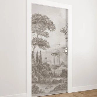 Deur folielandschap met tuinlandschap in beige - Ms Tiff 