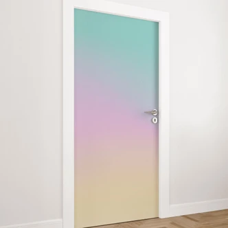 Door foil Ombre Colorful pastel sky - Self-adhesive door decoration Door foil Ombre Colorful pastel sky - Self-adhesive door decoration