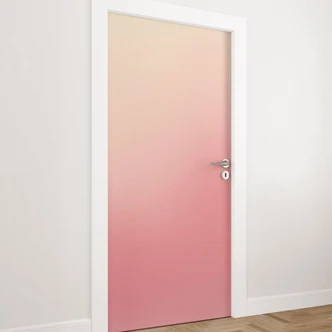 Ombre pink sun door film - Self-adhesive door decoration Ombre pink sun door film - Self-adhesive door decoration
