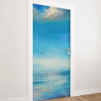 Door foil Endless expanse in blue - Schmucker Door foil Endless expanse in blue - Schmucker