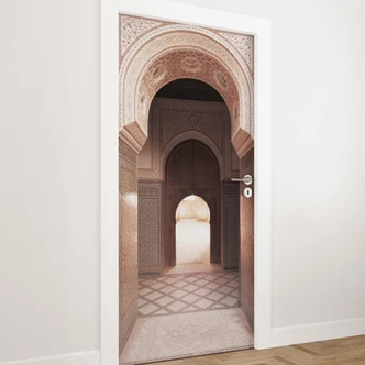 Door foil Oriental gate with mosaics - Sisi & Seb - Self-adhesive door decoration Door foil Oriental gate with mosaics - Sisi & Seb - Self-adhesive door decoration