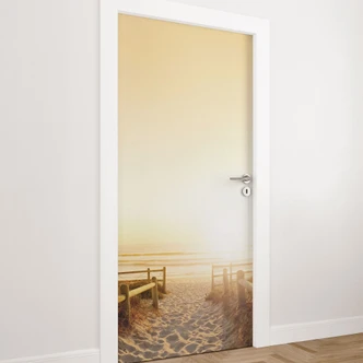 Sunset at the Beach door film Sunset at the Beach door film