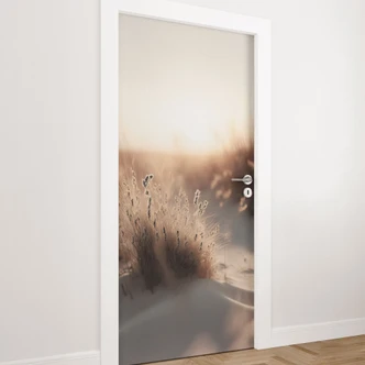 Door film sunset over the dunes - Treechild - Self-adhesive door decoration Door film sunset over the dunes - Treechild - Self-adhesive door decoration