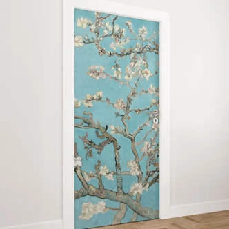 Almond blossom door foil - van Gogh - Self-adhesive door decoration Almond blossom door foil - van Gogh - Self-adhesive door decoration