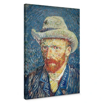 Canvastavla van Gogh - Självporträtt 