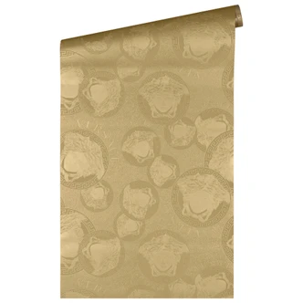 Papier peint Versace en intissé doré papier peint design salon papier peint de luxe 