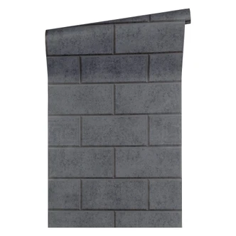 Versace wallpaper Vliestapete Via Gesù Tapete in Steinoptik grau 