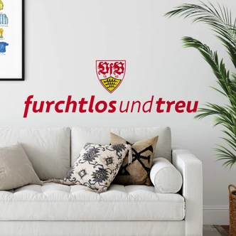 Wandtattoo VfB Stuttgart furchtlos und treu 