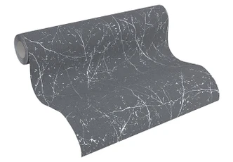 Tapete Anthrazit Äste Natur Vliestapete Grau modern Wohnzimmer Schlafzimmer von A.S. Création 