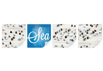 Wallprint Roeder - I need Vitamin Sea (4-teilig) 