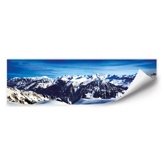 Zelfklevende Poster - Alpenpanorama 