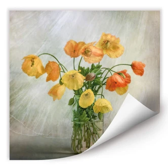 Wallprint Disher - Mohnblumen im Glas 