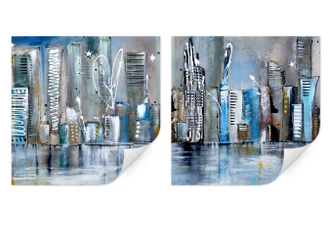 Wallprint - Fedrau - Skyline (2-teilig) 