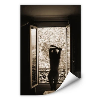 Zelfklevende Poster - View from the Window 