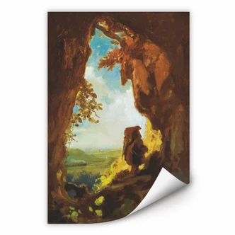 Wallprint - Spitzweg - Gnom, Eisenbahn betrachtend 