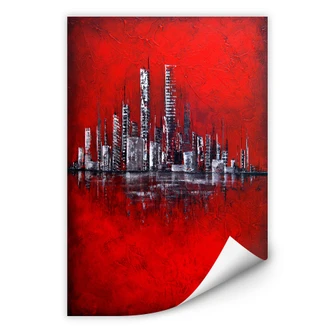 Wallprint - Fedrau - Rot 