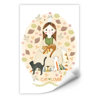 Wallprint Loske - Cat Lover 
