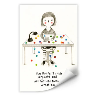 Wallprint Loske - Konfetti 
