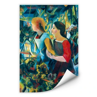 Wallprint Macke - Zwei Mädchen 