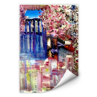 Zelfklevende Poster - City 