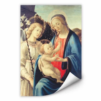 Wallprint W - Botticelli - Madonna mit Kind und einem Engel 