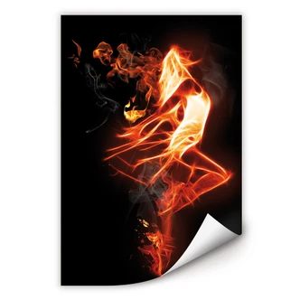 Muurprints Vlammendans Muurprints Vlammendans