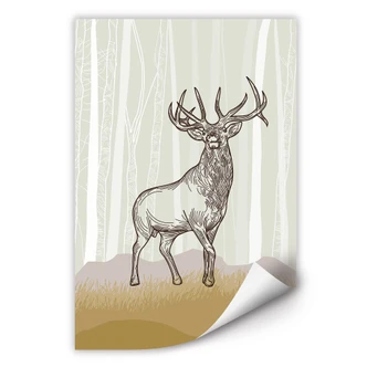 Zelfklevende Poster - Trots Herd 