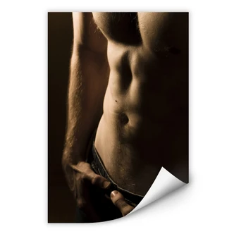 Zelfklevende Poster - Mannelijke Verleiding 