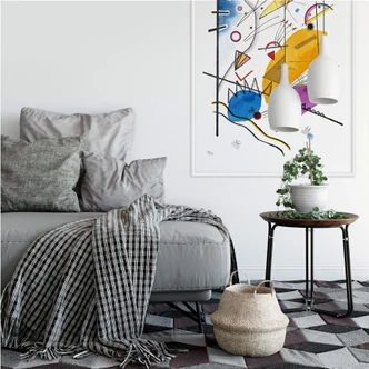 Zelfklevende Poster Kandinsky - Stripe 