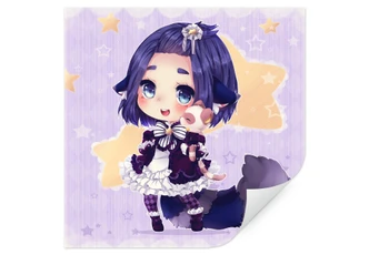 Wallprint La Doll Blanche - Chibi Esther 