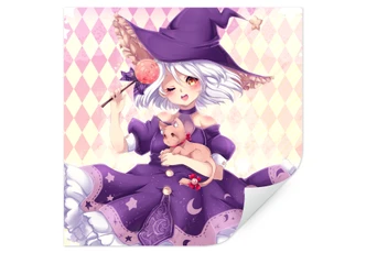 Wallprint La Doll Blanche - Little Witch 