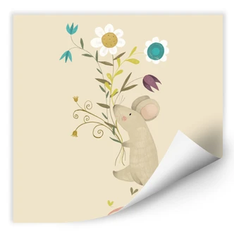 Wallprint Loske - Kleine Maus 