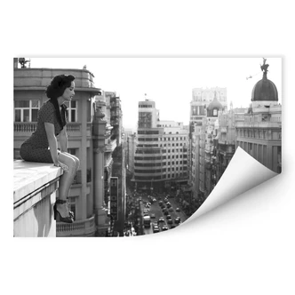 Zelfklevende Poster - Marcos - On the rooftop 