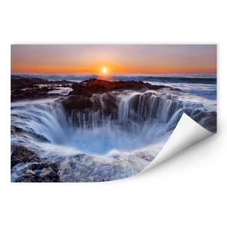 Zelfklevende Poster Morgan - Oregon Thor's Well 