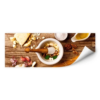Wall print Laercio - Pesto Recipe - Panorama 