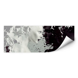 Zelfklevende Poster Milk and Coffee 