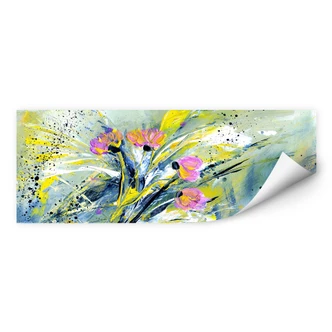 Zelfklevende Poster - Niksic - Flower Rock 'n Roll 