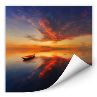 Wallprint Krol - Ein leuchtender Sonnenuntergang - quadratisch 